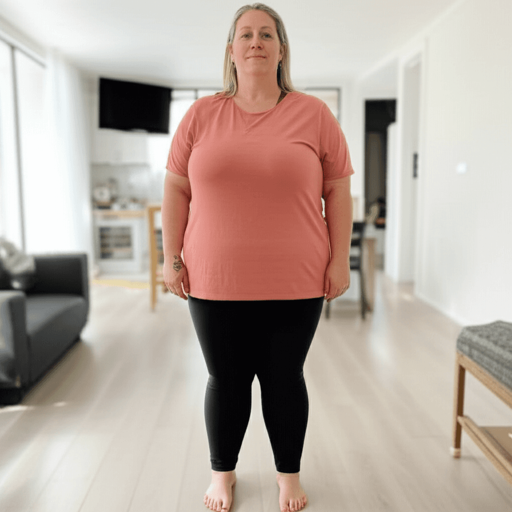 50代女性のダイエット前の体型写真｜84kg｜ラポール美容整体院