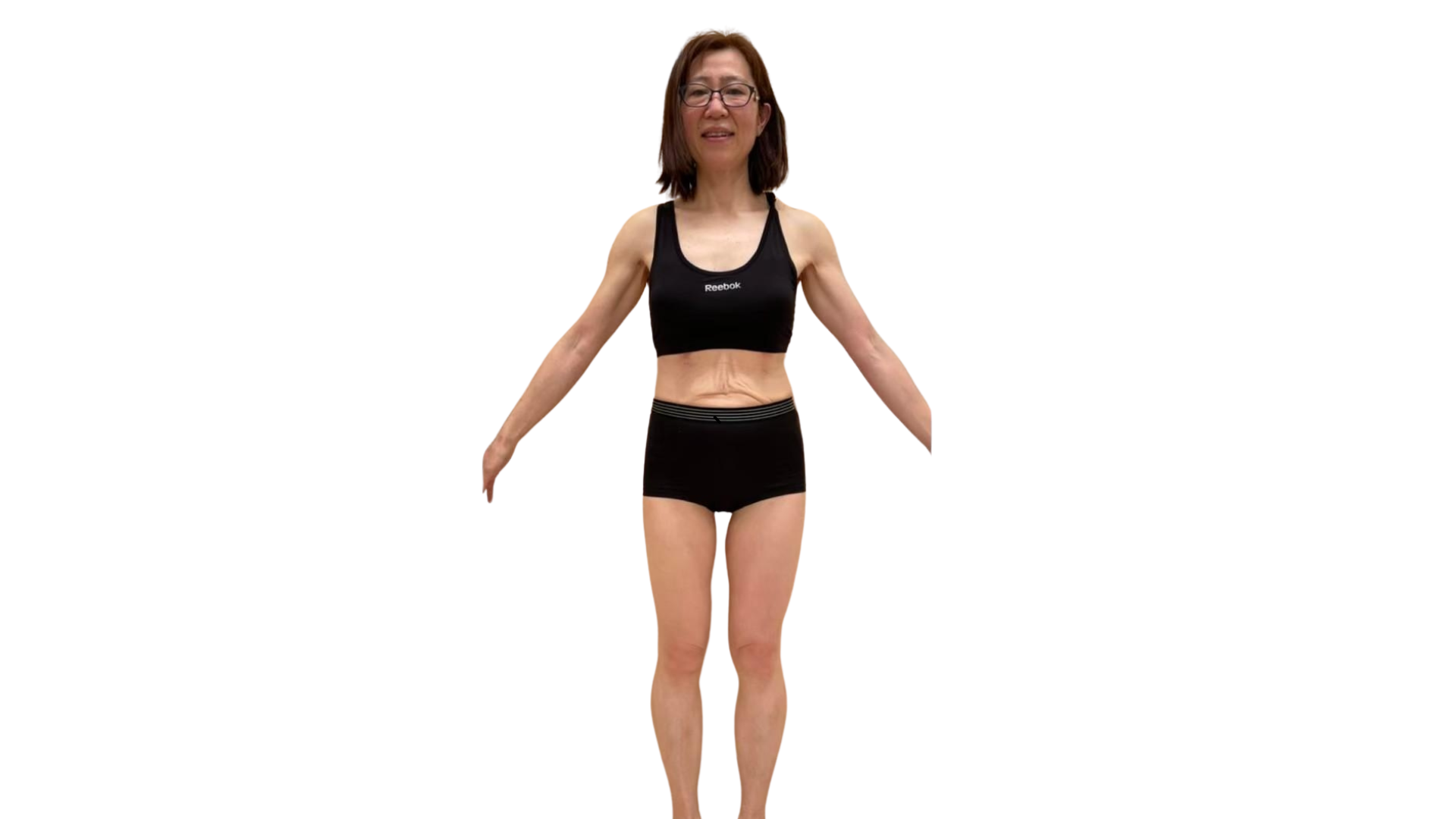 ダイエット後の50代女性｜84kgから58kgへ9ヶ月で成功した後の体型写真｜ラポール美容整体院