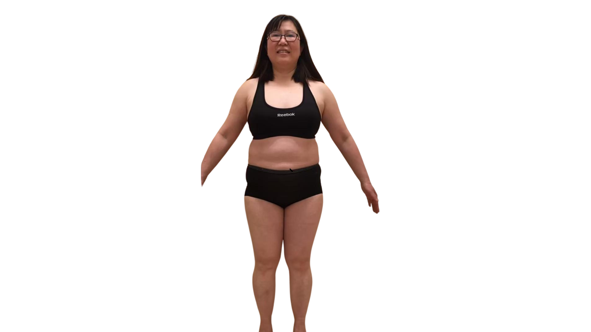 ダイエット前の50代女性｜84kgから58kgへ減量する前の体型写真｜ラポール美容整体院